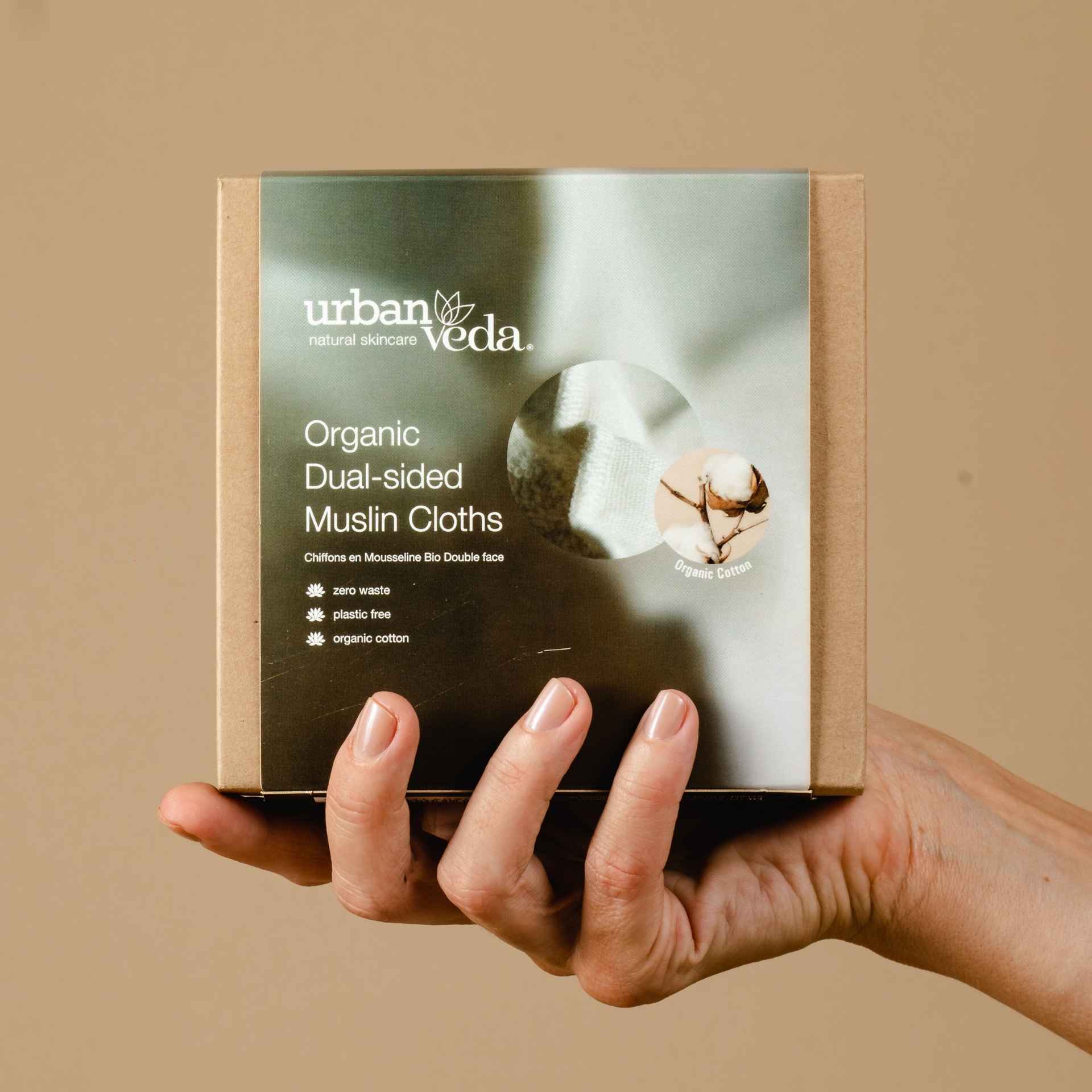 muslin washcloth - urban veda