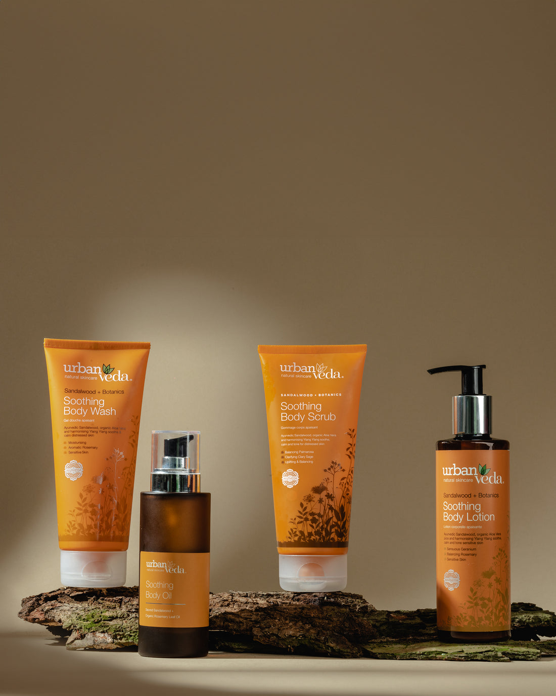 Soothing Ayurvedic Body Bundle - Body lotion, body oil, body scrub, best lotion for extremely dry skin, vitamin C body lotion, best body oil for dry skin, body lotion for dry skin, body oil for dry skin