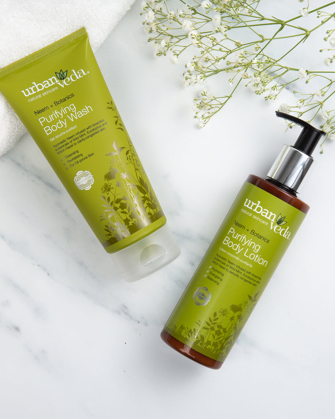 Purifying Bath & Body Bundle - Body lotion, body wash, luxury body wash, body wash for dry skin, vitamin C body lotion, best body wash for sensitive skin, body wash for sensitive skin, body lotion for dry skin, best body wash for dry skin, best body lotion for dry skin