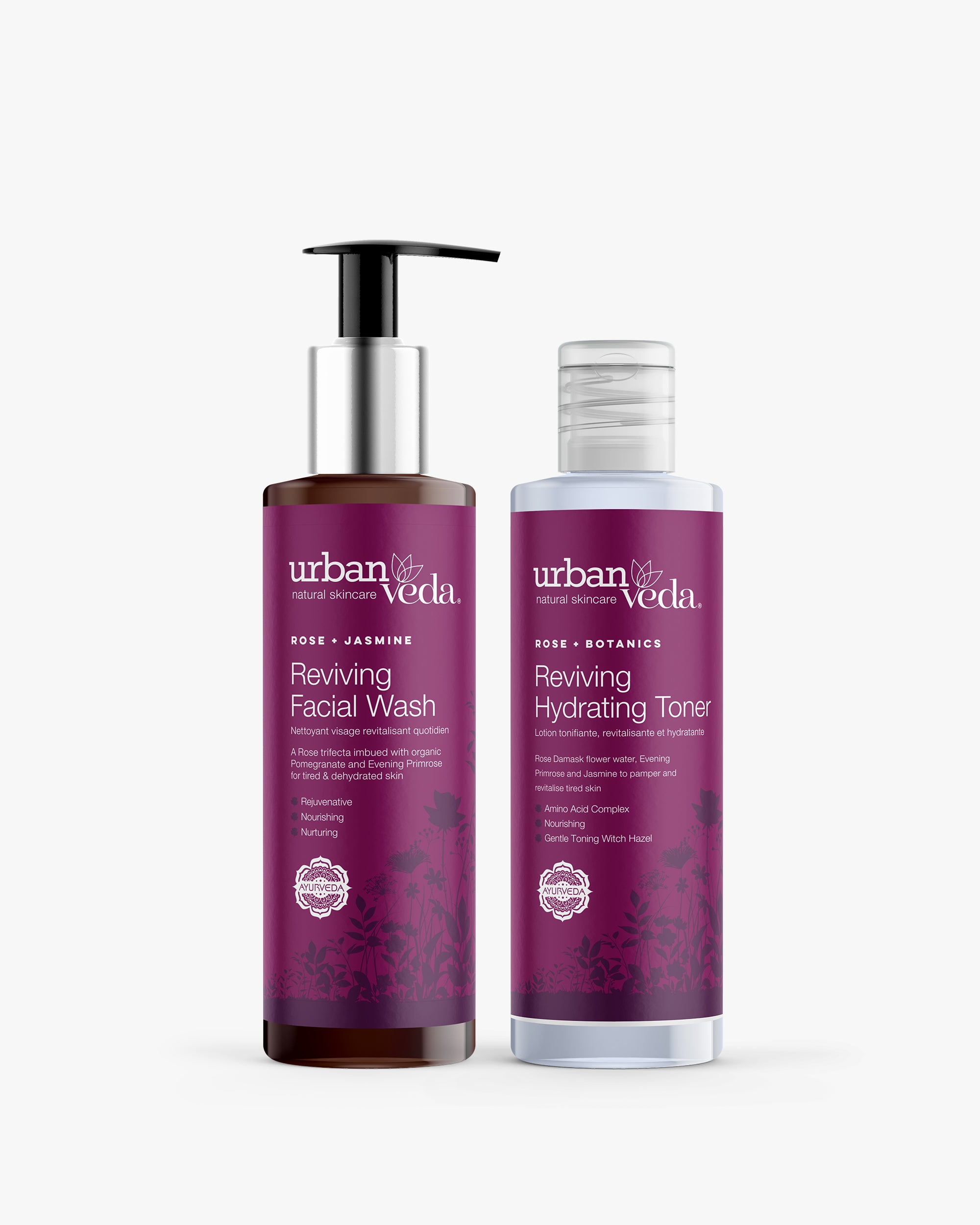 best face wash and hydrating toner for skincare routine - Urban Veda