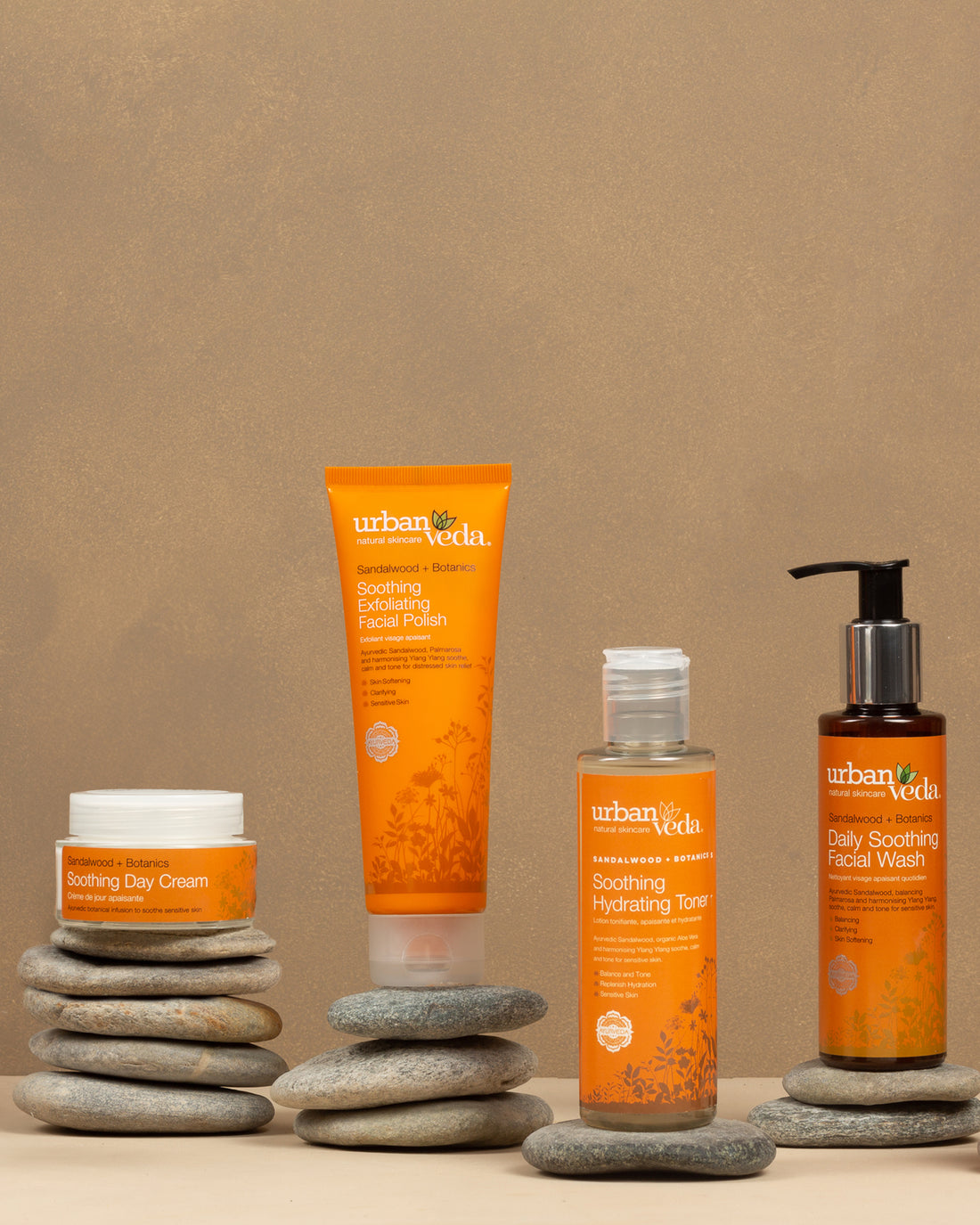 Sensitive Skin Bundle - Day cream, facial wash, face toner, face polish, best face wash, day cream with SPF, best day cream, hydrating face wash, face wash for combination skin, best toner